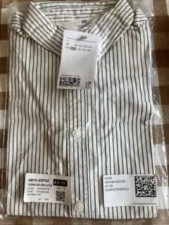【新品】H&M ストライプ 長袖シャツ 120