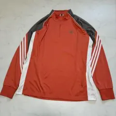 adidas トラックトップ ハーフジップ ゴルフ 三本線 L/G（B590）