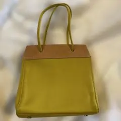 ビュレ　Beau're レザートートバッグ　イエロー　美品のサムネイル