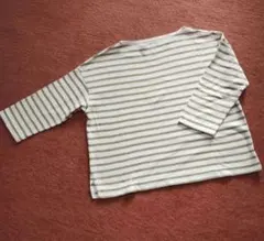 ✿無印良品✿　太番手ボートネック 七分袖 Tシャツ　M〜L サイズ
