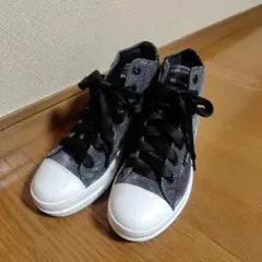 RUCO LINE ブラック/シルバー ハイカットスニーカー