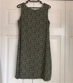 ワンピース ノースリーブ ひざ丈 花柄 美品 レディース リゾートワンピース