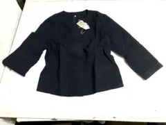 無印良品　綿100% 7分袖ノーカラージャケット　Mサイズ　新品　★さ5512のサムネイル