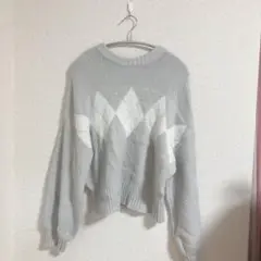 アーガイル ニット