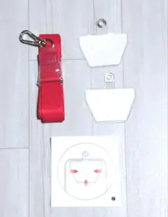 激安‼️スマホストラップ 携帯ストラップ 落下防止 レッド ネックストラップ