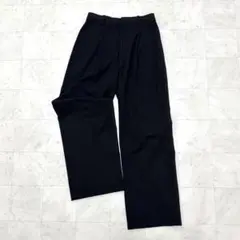 ユニクロ　タックワイドパンツ　ブラック　Mサイズ　ストレッチ