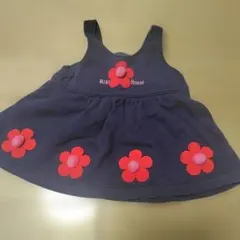 ミキハウス　ワンピース　80cm ネイビー