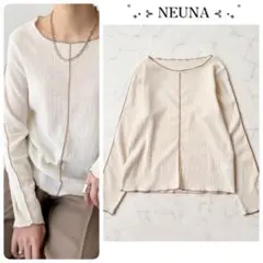 【 Neuna ヌナ 】 楊柳メロートップス 長袖カットソー Tシャツ Fのサムネイル
