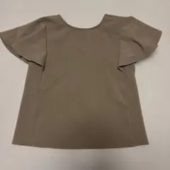 レディース カットソー 2WAY 半袖 モカ