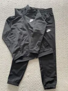 NIKE ナイキ キッズ ジャージ上下セット XS ブラック セットアップ