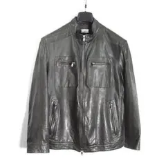 超高級 ブルネロクチネリ シングルライダース ラムレザー ダブルジップ M 2025年最新】BRUNELLO CUCINELLI メンズ レザージャケット・ライダース