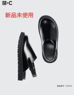 UNIQLO ブラック 　クロッグサンダル 　WOMEN M　クロッグシューズ