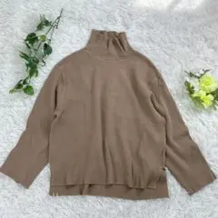 IT'S INTERNATIONAL リブニット ハイネック トップス