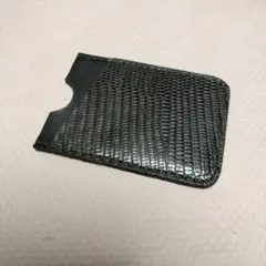 カードケース黒　本革　ハンドメイド