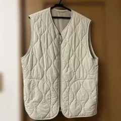 GU キルティングベスト Mサイズ アイボリー