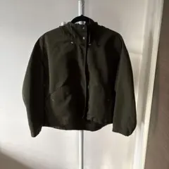 gu オリーブ色 フード付き マウンテンパーカー