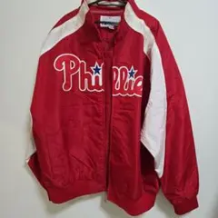 フィリーズPhillies ナイロンジャケット レッド