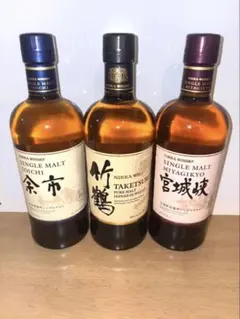 NIKKA WHISKY 竹鶴 余市 宮城峡 3本セット - メルカリ