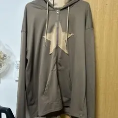 SHEIN パーカy2k グランジ　カーキブラウン　春夏秋冬