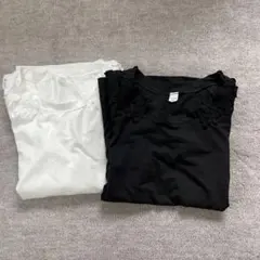 最終お値下げホワイト＆ブラック半袖Tシャツセット