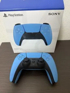 美品 PS5 コントローラー 純正 DualSense スターライトブルー