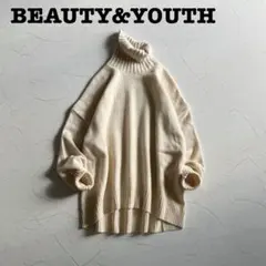 最終値下げ✨美品✨ビューティ&ユース ウール カシミヤ オーバー タートルネック