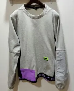 Nike スポーツトレーナー XL グレー/パープル