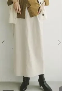 GLOBAL WORK イージーケアコーデュロイスカート