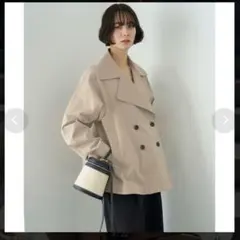 美品】UNFILO Aライン スプリングコート ライトベージュ - メルカリ