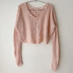 Full Circle Threads ニット クロップドニット ピンク S