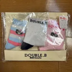 靴下　女の子　11〜13cm ミキハウス　ダブルビー