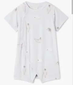 明日まで　美品　ジェラートピケ　BABY あざらし柄ロンパース　ブルー　80のサムネイル