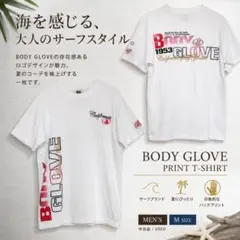 【中古】半袖 BODYGLOVE Tシャツ M 白 ロゴプリント