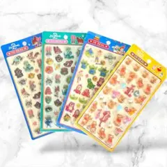 【国内正規品】3Dシール.立体シール 4枚セット 硬いシール
