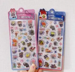 【正規品】ズートピア　ディズニー ボンボンドロップシール　2枚セット　シール交換