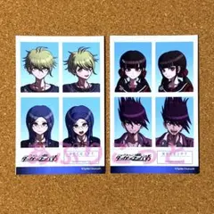 ダンガンロンパ　天海蘭太郎＆白銀つむぎ・春川魔姫＆百田解斗　ステッカー