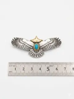 シルバー925 イーグル トップ ターコイズ 金縄】 - メルカリ