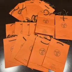 HERMES オレンジ ショッパー 18枚セット
