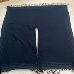 UNIQLO マフラー　紺　大判130×140