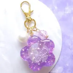 ハンドメイド レジンキーホルダー 桜 - メルカリ