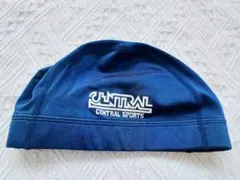 セントラルスポーツ　紺色　キャップ　水泳　L