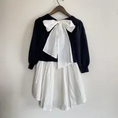 FENNEL フェンネル ペプラム バックリボン チュニック 異素材ドッキングのサムネイル