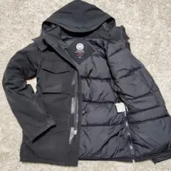 美品 カナダグース カムループス ダウン M ブラック 4075JM 刺繍 ロゴ