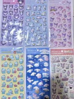 早い者勝ち【正規品】ぷくっとシール　サンリオ　6枚セット