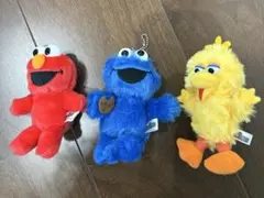 【未使用品】　セサミストリート ぬいぐるみ 3種セット