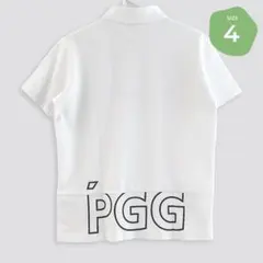 149 PGG 新品タグ付き 半袖ポロシャツ ホワイト サイズ4 Mのサムネイル