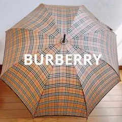 バーバリー 傘 ノバチェック ベージュ系　BURBERRY 長傘