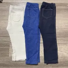 UNIQLOユニクロ　レギンス90cm 3枚セット