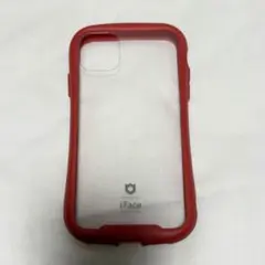 iFace 透明クリアケース 赤iPhone11