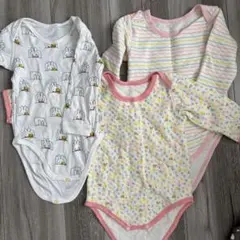 ロンパース　長袖ボディスーツ 90センチ　3点セット